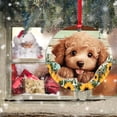 thumbnail image 5 of AatoeaX Brown Poodle Sunflower Ornament: Dog with Sunflowers, Transparent Acrylic, Hanging Keepsake for Pet Enthusiasts, Home Decor & Gifts, 5 of 7