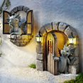 thumbnail image 1 of Adornos de resina de dinosaurio Qtmnekly para puerta, árbol, patio, manualidades, jardín, decoración de patio al aire libre, escultura de dinosaurio, dragón - B, 1 of 6