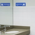 thumbnail image 4 of Excello Global Products Employees Must Wash Hands before Returning to Work Sign: Easy to Mount Plastic Safety Informative Sign with Symbols Great for Business, 9"x3", Pack of 3 (Blue)) - EGP-HD-0134, 4 of 5