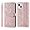 Rose Gold, variant on Compatible with iPhone 15 Wallet Case Women Leather Flip with Wrist Strap Kickstand Magnetic with Card Holder Adjustable Stand Protective Case for iPhone 15 6.1 inch Life Tree Red
