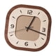 thumbnail image 5 of Reloj de pared con adorno de pared, silencioso, con marco de madera, para colgar en la cocina y el comedor. Cuadrado, 5 of 9