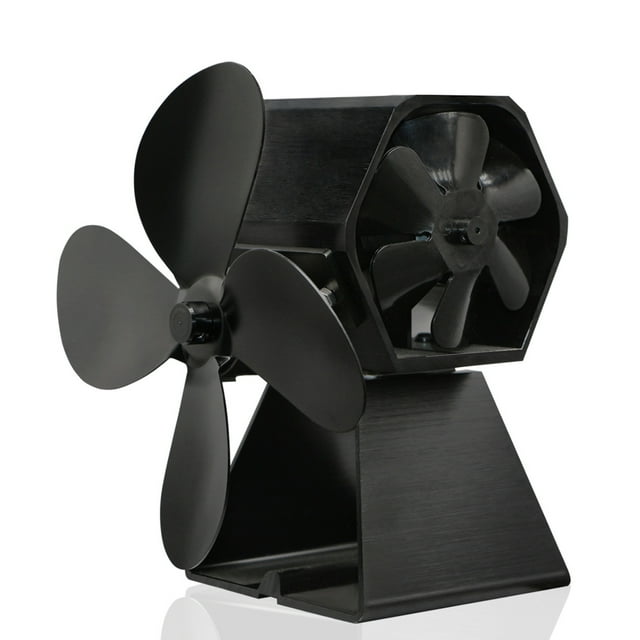 Amdohai Heat Powered Fan 10 Blade Fireplace Fans Wood Log Fan Silent Eco-friendly Heat Distribution