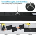 thumbnail image 5 of 4 Pack 8FT 80W 3CCT Dimmable Commercial Linkable Linear Light, 3000K/4000K/5000K Selectable, Suspended Strip Light, Black, 5 of 7