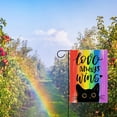 thumbnail image 5 of Gay Pride Love Always Wins Rainbow Small Decorative Garden Flag, LGBTQ Black Cat Yard Lawn Outside Pride Month Decor, Lesbian Bisexual Pansexual Outdoor Home Decoration Double Sided 12 x 18, 5 of 6