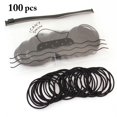 thumbnail image 2 of Hair Ties Ropes Plain 100PCS Elastic Hair Bands Ponytail Holders for Girls, 2 of 10