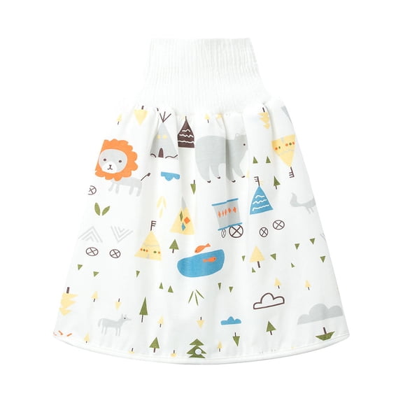 XXWXYD Waterproof Diaper Skirt for Baby Toddler Bed Wetting Training Diaper Shorts for Boys and Girls Night Time Baby Boys Girls Cartoon Waterproof Diaper Skirts Training Cloth 3 in 1 Diaper