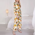 thumbnail image 3 of Zufioo Peach1 Women's Pajamas Set Long Sleeve Shirts & Long Pants 2 Piece Pjs Sleepwear with Pockets，Pajama Set Top With Pants，Lounge Sets Long Sleeve Sleepwear-XX-Large, 3 of 7