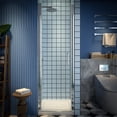 thumbnail image 4 of Classy 24-26" W x 72" H Pivot Shower Door Semi-Frameless Chrome Glass Shower Door with Handle, 4 of 28