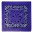 thumbnail image 6 of BASICO 12pk Dark Purple Bandana Face Covering | 100% Cotton Bandana for Men Women | Face Bandana Headband, 6 of 7