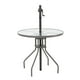 thumbnail image 3 of Mesa de Comedor Naterial Acero con Cristal Apta para exterior Modelo Elias, 3 of 4