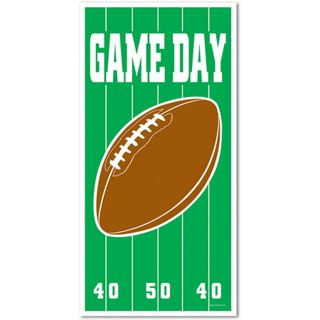 Game Day Superbowl Football Front Door Cover Halloween Decor Decoration