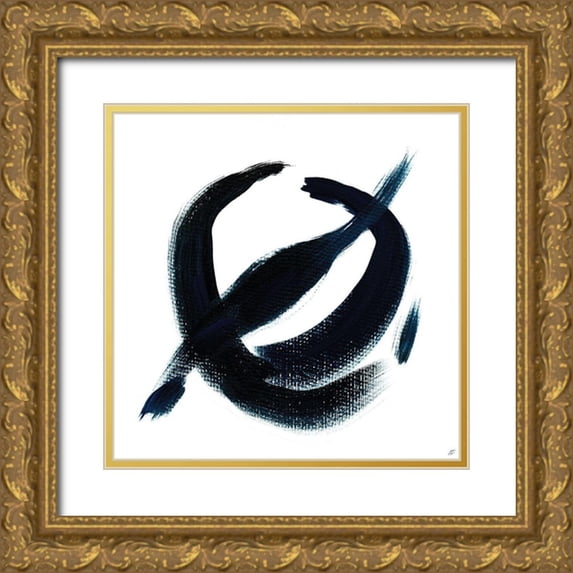 Lee, Judson 12x12 Gold Ornate Wood Framed with Double Matting Museum Art Print Titled - Circle Line III