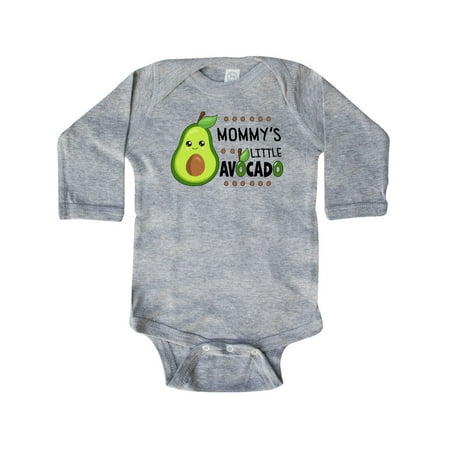 

Inktastic Mommy s Little Avocado with Cute Baby Avocado Gift Baby Boy or Baby Girl Long Sleeve Bodysuit