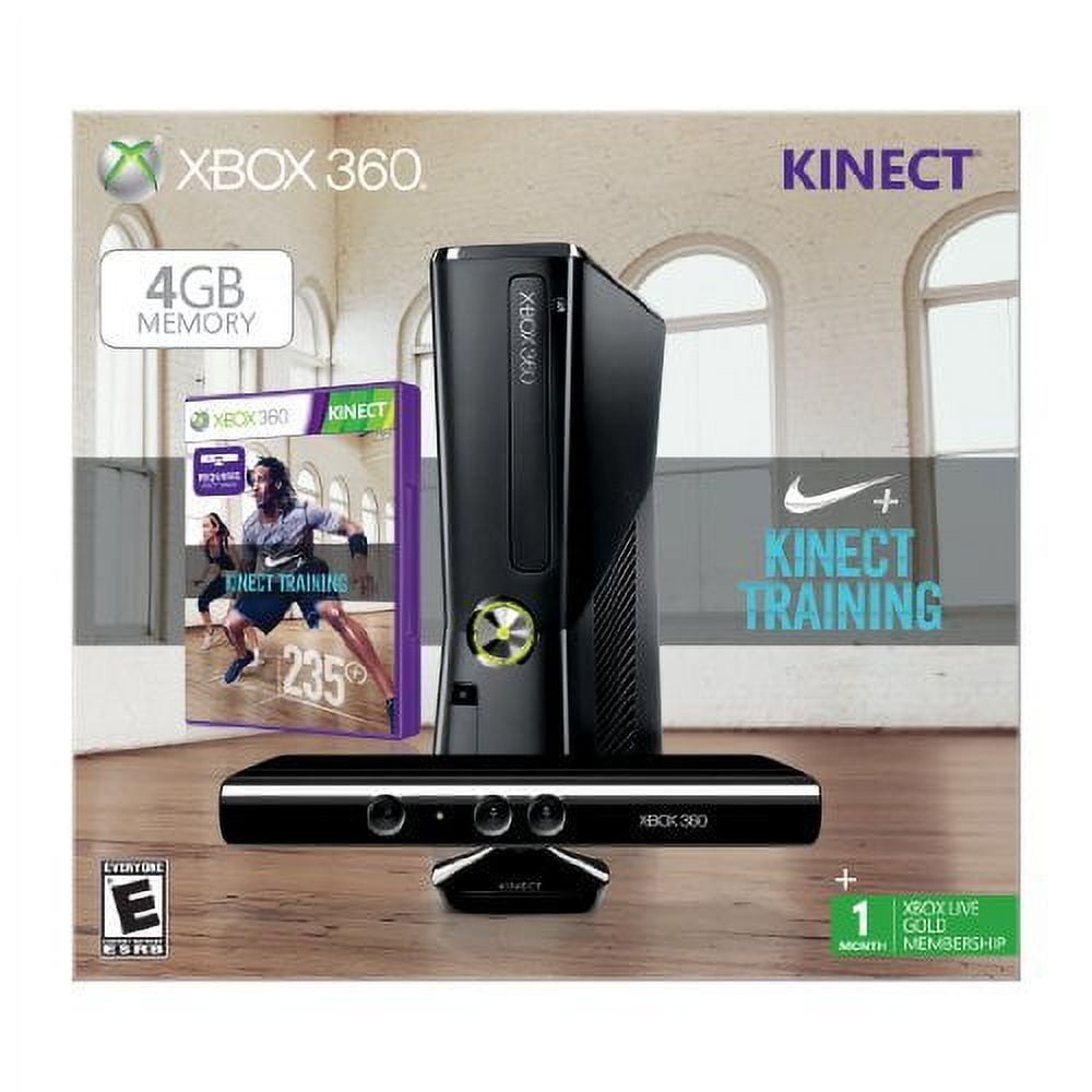 Free Shipping! Restored Xbox 360 4GB Kinect Console Bundle With