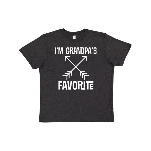Inktastic Grandpas Favorite Grandson Youth T-Shirt