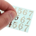 thumbnail image 3 of Raindrops Coffee Tone 3D Plated Gold Foil Letter Stickers for Decorating Orchestral Musical Instruments, 3 of 6