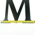thumbnail image 3 of Bookishbunny 12 inch Black Handmade Monogram Letter Wrought Iron Plaque Pointed Stud Mount, 3 of 8