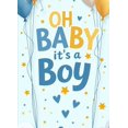 thumbnail image 4 of LUUFILx Oh Baby Boy Banner Newborn Event Backdrop Baby Shower Gender Reveal Party Supplies Decorations Photo Props Celebration Photographic Background, 4 of 7