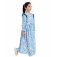 thumbnail image 6 of JAKANYQ Toddler Girls Long Sleeve Floral Dress Casual Flower Printed Dresses Kids Tie Waist Dress Maxi Dress Child Clothes Baby Trendy Dailywear, 6 of 9