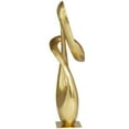 thumbnail image 6 of 10" x 17" Gold Aluminum Metal Abstract Sculpture, by DecMode, 6 of 9