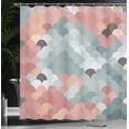 thumbnail image 3 of Ambesonne Abstract Shower Curtain, Colorful Retro Waves Print, 69"Wx70"L, Dark Sea, 3 of 4