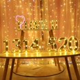 thumbnail image 5 of KAIYANG Lámpara de letras del alfabeto con luces LED para decoración de salas de fiestas Color navideño R, 5 of 5