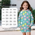 thumbnail image 7 of Xoenoiee Easter Egg Polka Point Print Long Hoodies for Girls Casual Hooded Sweatshirts Dress Oversized Long Sleeve Sweater Shirt Workout Sport Long Pullover with Big Pocket Fall Outfits, 9-10 Years, 7 of 7