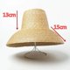 thumbnail image 4 of Gorra de paja hecha a mano para mujer, sombrero de playa para vacaciones de ocio, 01812-hh7266, 4 of 4