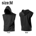 thumbnail image 2 of Camisetas sin mangas con capucha para hombre, camisetas negras para culturismo, camisetas sin mangas para gimnasio, 2 of 7