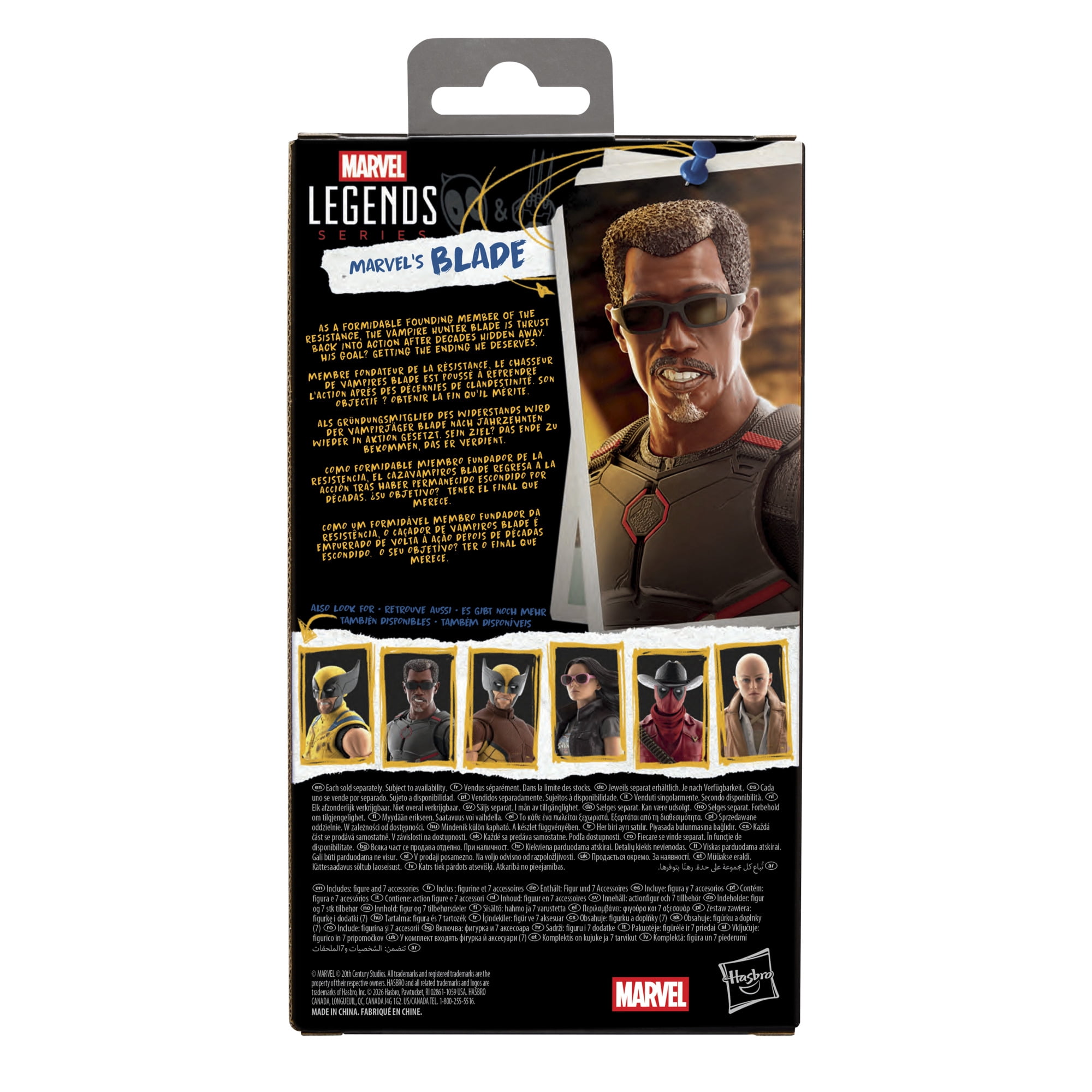 Marvel Legends Series Marvel's Blade, Marvel Studios' Deadpool & Wolverine Action Figure