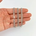 thumbnail image 3 of 925 Sterling Silver Miami Cuban Link Chain Necklace 4mm 18'' Through 30'' ITALY, 3 of 5