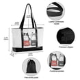 thumbnail image 2 of FORMRS Canvas Laptop Tote Bag for Women with 15.6" Computer Compartments Shoulder Handbag, Black Chubby Cat, 2 of 7