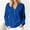 A1_Dark Blue, variant on Womens Long Sleeve Sweatshirt No Hood Pullover Oversized V Neck Henley Button Long Sleeve Front Pocket Loose Fit Sweatshirt Relaxed Fit Soft Lightweight Pullover Top Light Violet S