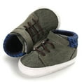 thumbnail image 7 of URMAGIC Infant Baby Boys Suede PU Leather Moccasins Soft Sole High-Top Shoes, 7 of 7