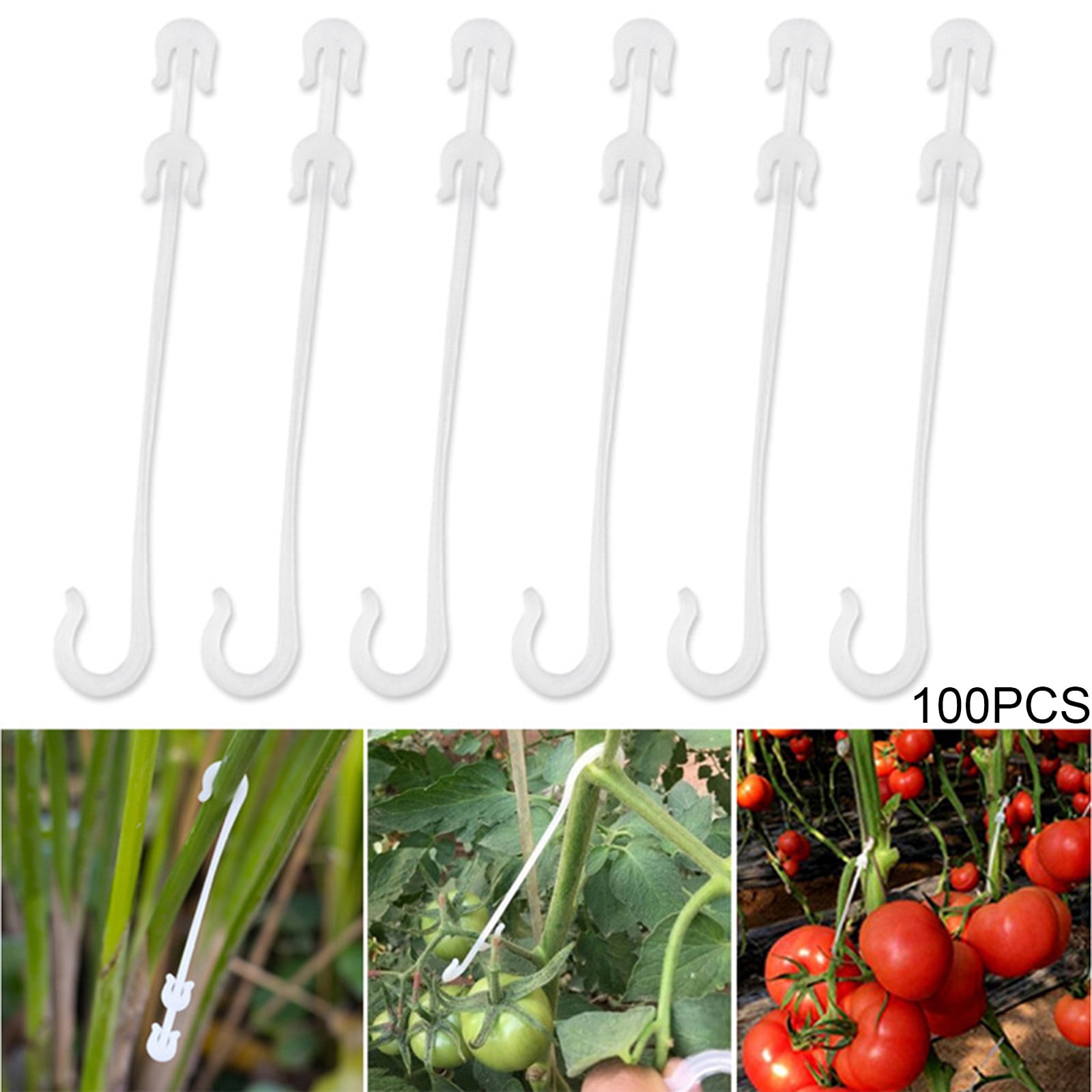 100Pcs Tomato Plant Support Clips Veggie Garden For Trellis Twine Greenhouse Hot 100Pcs Tomato Plant Support Clips Veggie Garden For Trellis Twine Greenhouse Hot