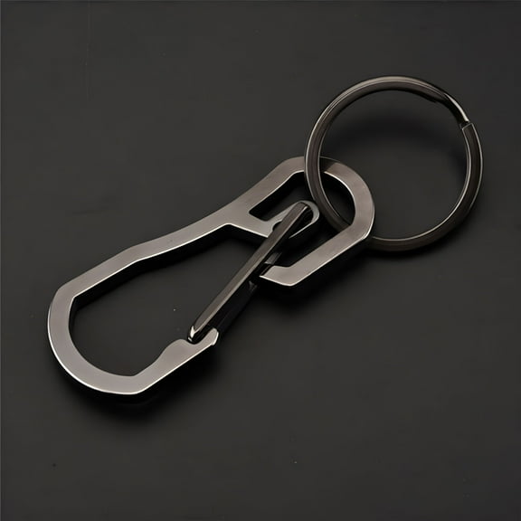 DESIGNICE Heavy Duty Carabiner Keychain Quick Release Hooks With Key Ring