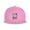 Pink, variant on Snapback Hat America Made Lineman Flat Brim Adjustable Baseball Cap for Men Women Trucker Hat Black