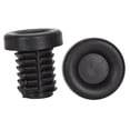 thumbnail image 2 of Origin8 Rubber Bar End Plugs Push-In Black Compatible w/ Most Handlebar Styles, 2 of 2
