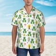 thumbnail image 4 of Lsque Funny Toad pattern Hawaiian Shirt for Men, Unisex Summer Beach Casual Short Sleeve Button Down Shirts-XX-Large, 4 of 9