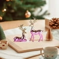 thumbnail image 4 of 2Pcs Reindeer Figurines Resin, Nordic Elk Deer Statues for Xmas Tabletop Decor, Living Room Bookcase Centerpiece Christmas Decoration, 4 of 5