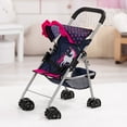 thumbnail image 3 of Doll Buggy Stroller W/ Sun Canopy, Blue, Pink Hearts, Unicorn, 3 of 6
