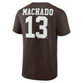 thumbnail image 3 of Men's Manny Machado Brown San Diego Padres Player Icon Name & Number T-Shirt, 3 of 3