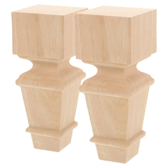 2pcs Furniture Leg Wooden Chair Desk Leg Replacement Wood Table Feet for Dresser Cabinet Sofa Leg
