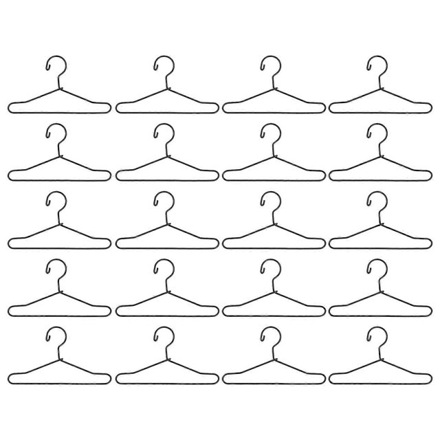 20 Premium Metal Doll Clothes Hangers for Organizing and Displaying Mini Doll Clothing