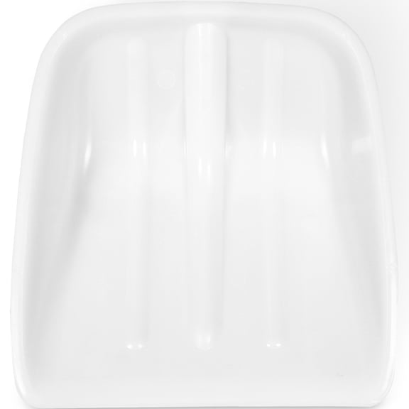 SWETRACE 1Pcs Rectangular Shovel Head for Snow Shovels and Poultry Feed Scooping White 15.7x14.8x3.9in