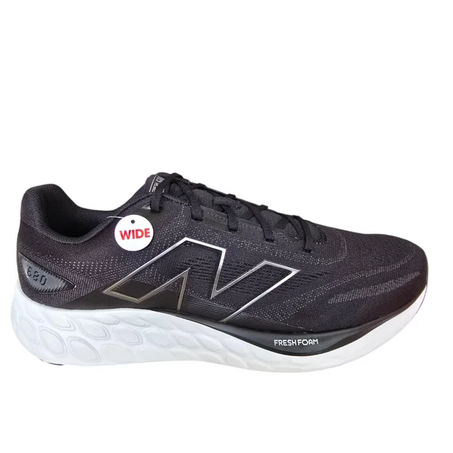 NEW BALANCE Fresh Foam 680v8 Running Shoes Men's Size 14 XWide 4E Black/Grey