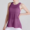 thumbnail image 2 of zbxnLI Women's Sleeveless Top Crew Neck Sports Tank Tops Summer Solid Color Lightweight Athletic Workout Shirts, 2 of 5