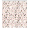thumbnail image 3 of Birds Shower Curtain, Abstract Art Pastel Colored Spring Nature Composition with Birds on Plain Background, Fabric Bathroom Set with Hooks, 69W X 70L Inches, Pink Umber, by Ambesonne, 3 of 3
