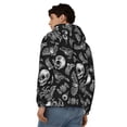 thumbnail image 4 of Vsdgher Skull bird bat spider Mens Hoodies Zip Hoodie, Hoodies for Men, Zip-up Hooded Sweatshirt-Large, 4 of 5