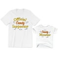 thumbnail image 1 of Official Candy Inspector Men's T-Shirt Funny Cute Candy Monster Kids Toddler Shirt Baby Bodysuit Halloween Family Matching Daddy Daughter Son Outfits, 1 of 3
